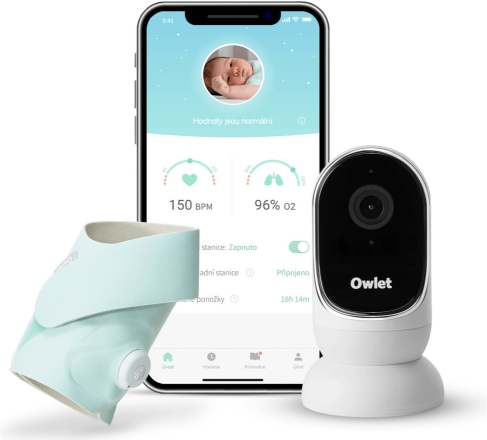 Owlet Monitor Duo – Cam 2 Kamera White & Smart Sock 3 Chytrá ponožka Original Mint recenze