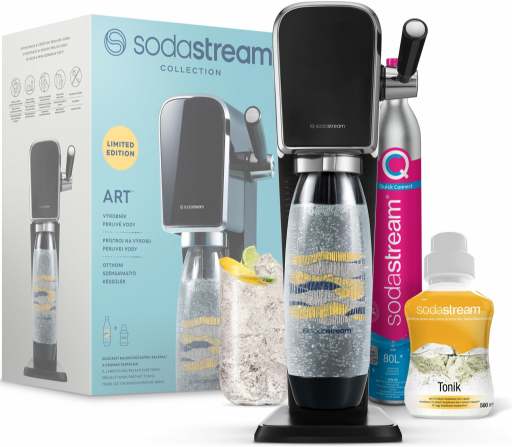 SodaStream ART Black Tonik Megapack recenze