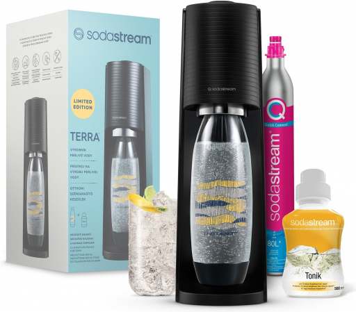 SodaStream TERRA Black Tonik Megapack recenze