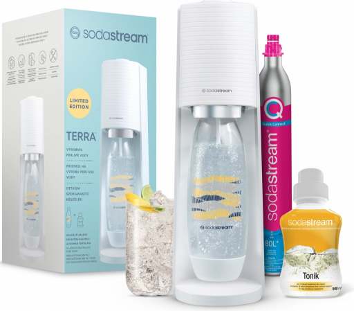 SodaStream TERRA White Tonik Megapack recenze