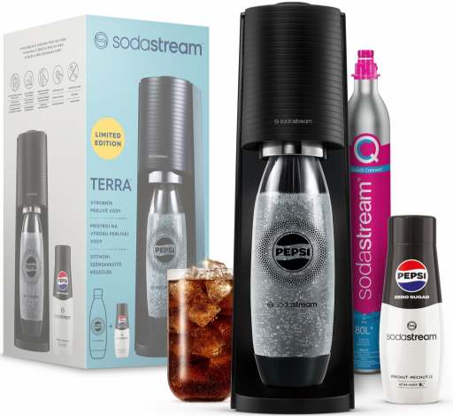 Sodastream TERRA Black Pepsi Zero Megapack recenze