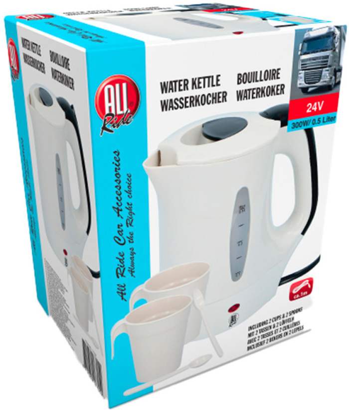 Allride 5800056 Varná konvice 0,5 l bílá + 2 šálky recenze