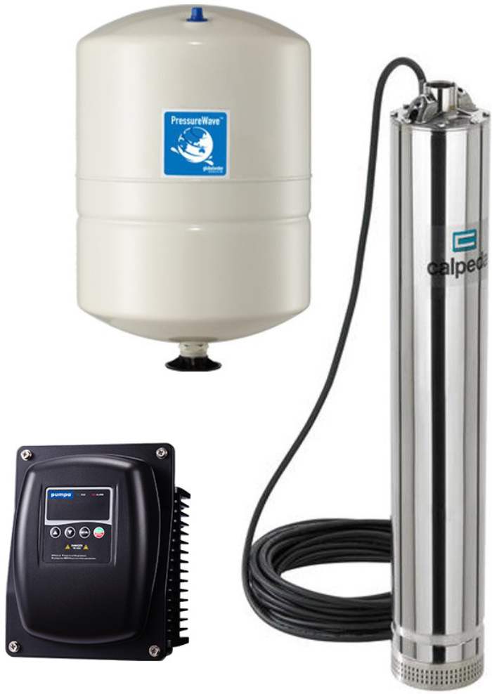 Calpeda SET MXS 508 1,5kW kabel 15m + frekvenční měnič PUMPA e-line Drive-02 2,2kW + nádoba PWB8 recenze