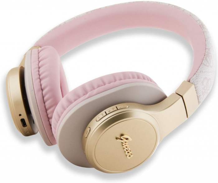 Guess PU Leather 4G Script Logo Bluetooth Stereo Headphone recenze