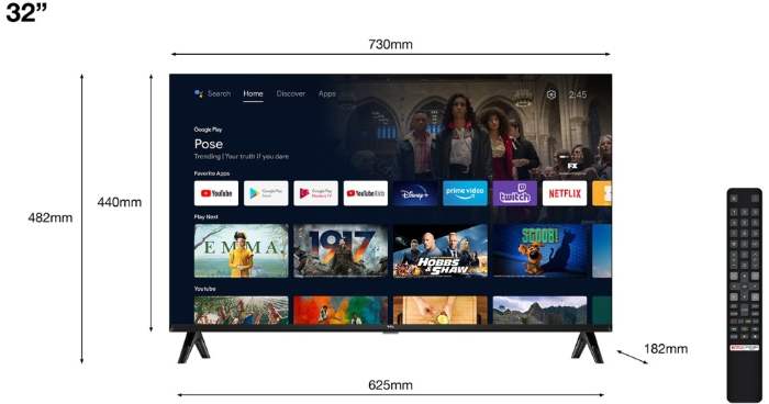 TCL 32S5409A recenze