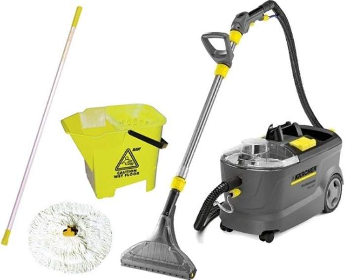 Karcher Puzzi 10/1 1.100-130.1 + mop set SYR Buldog recenze