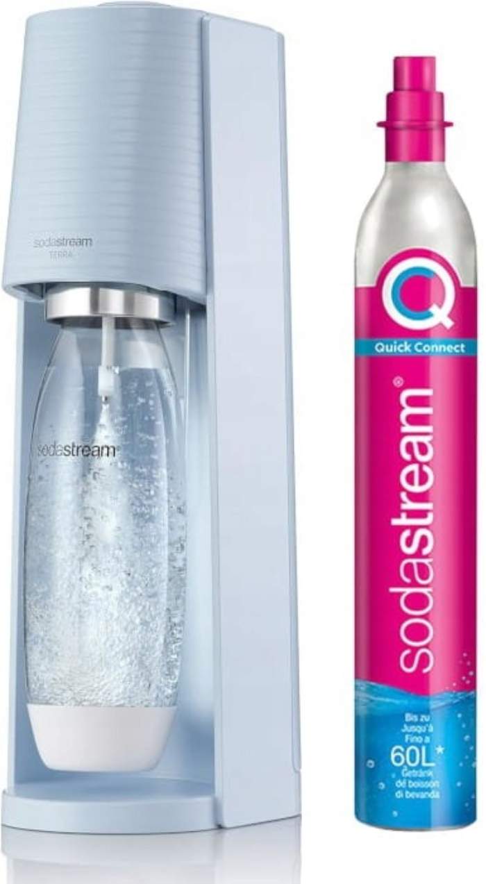 SodaStream Terra Blue + láhev SodaStream Fuse 1 l + bombička recenze