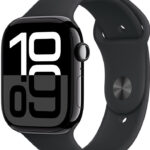 Apple Watch Series 10 42mm Cellular klavírně černý hliník s černým sportovním řemínkem M/L MWX73QC/A recenze