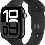 Apple Watch Series 10 46mm Cellular klavírně černý hliník s černým sportovním řemínkem M/L MWY43QC/A recenze