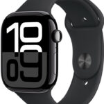 Apple Watch Series 10 46mm Cellular klavírně černý hliník s černým sportovním řemínkem S/M MWY33QC/A recenze