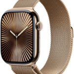 Apple Watch Series 10 46mm Cellular zlatý titan se zlatým milánským tahem M/L MX003QC/A recenze