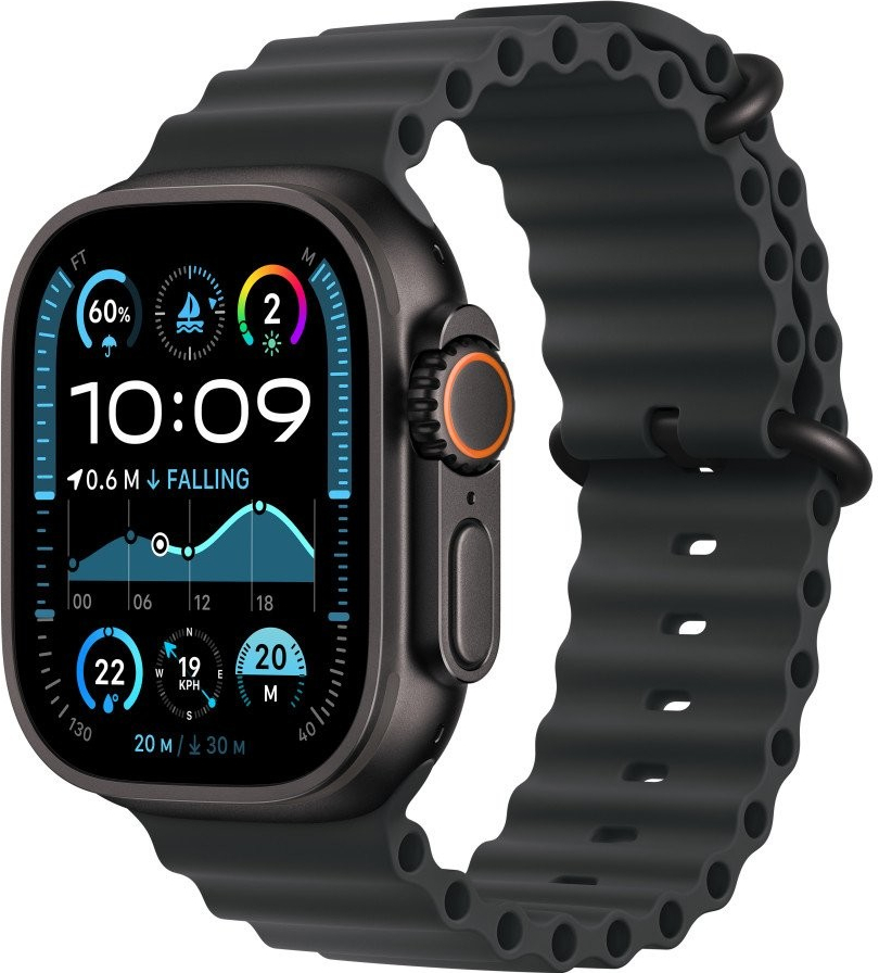 Apple Watch Ultra 2 49mm černý titan s černým oceánským řemínkem MX4P3CS/A recenze