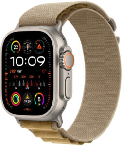Fotografie Apple Watch Ultra 2 49mm přírodní titan s žlutohnědým alpským tahem S MX4E3CS/A  recenzía