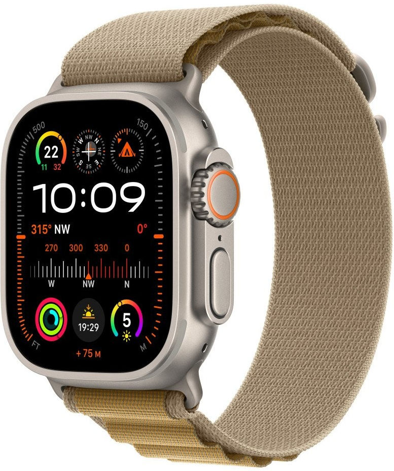 Apple Watch Ultra 2 49mm přírodní titan s žlutohnědým alpským tahem S MX4E3CS/A recenze