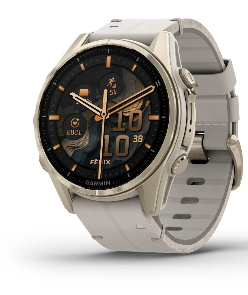 Garmin Fenix 8 AMOLED 43mm Sapphire Gold/Gray Leather Strap 010-02903-40 recenze