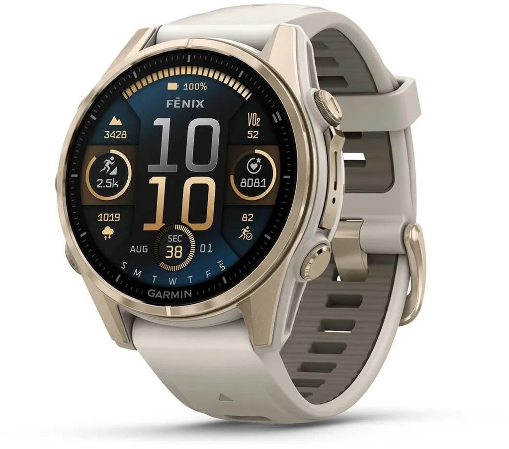 Garmin Fenix 8 AMOLED 43mm Sapphire Gold/Grey 010-02903-11 recenze