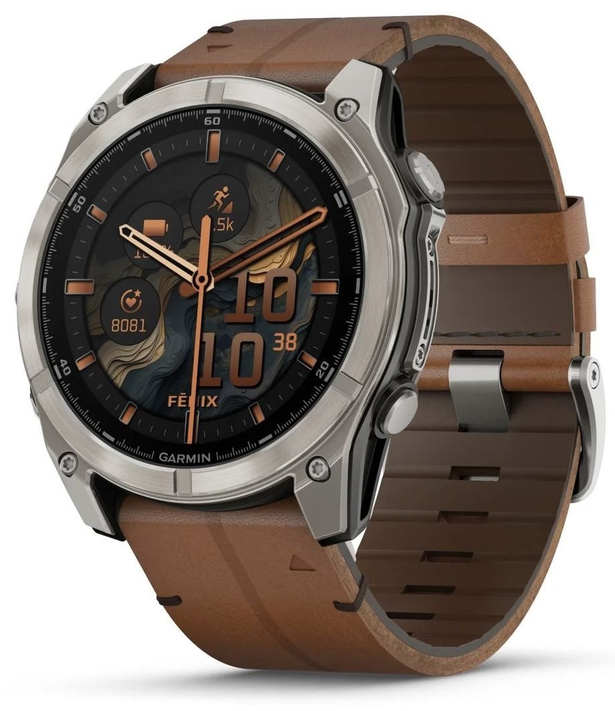 Garmin Fenix 8 AMOLED 51mm Sapphire Titanium Black/Chestnut Leather Strap 010-02905-40 recenze