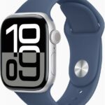 Apple Watch Series 10 42mm Cellular stříbrný hliník s denimovým sportovním řemínkem M/L MWX43QC/A recenze