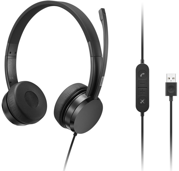 Lenovo USB-A Wired Stereo On-Ear Headset (with Control Box) recenze