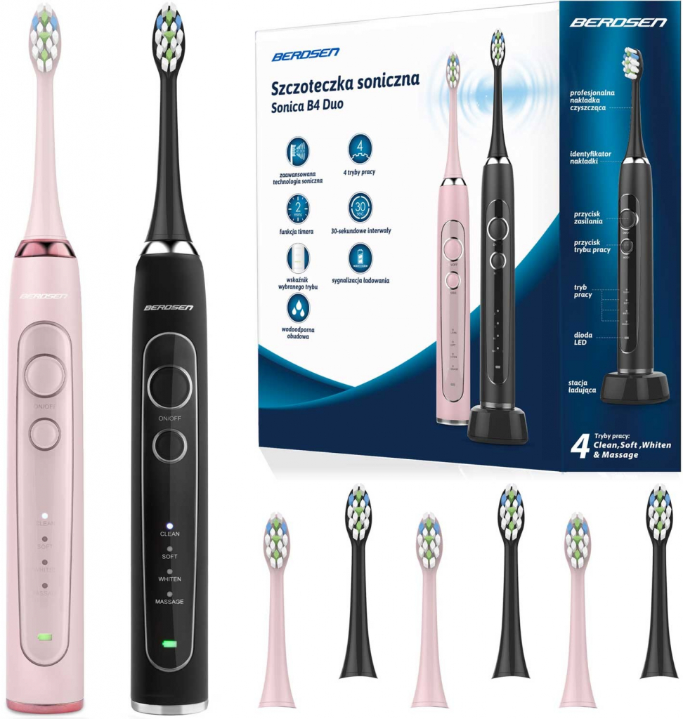 Berdsen Sonica B4 Duo růžový/černý recenze