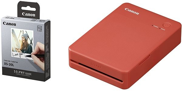 Obrázok Canon Selphy Square QX20 červená KIT hodnotenie