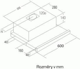 Cata TF 2003 600 Bílé sklo recenze