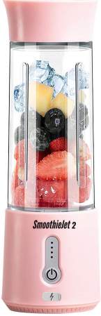 SmoothieJet 2 přenosný USB Smoothie 500 ml Světle růžová recenze