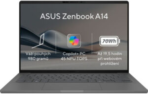 Fotografie Asus Zenbook A14 UX3407RA-OLED026X  recenzía
