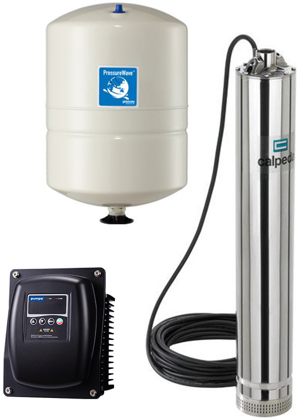 Calpeda Set MXS 307 0,9kW kabel 15m + PUMPA e-line Drive-02 1,5kW + PWB8 recenze