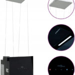 vidaXL Ostrůvková digestoř s dotykovým senzorem LCD tvrzené sklo recenze