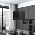 vidaXL Závěsná ostrůvková digestoř dotykový LCD 37 cm práškovaná ocel recenze