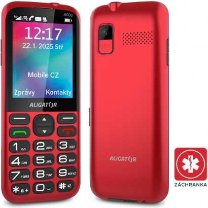 Aligator A930 GPS Senior Red recenze