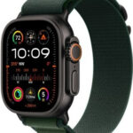 Apple Watch Ultra 2 49mm Černé titanové tělo – Tmavě zelený alpský tah L MX4T3WB/A recenze