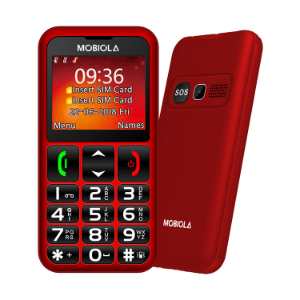 Mobiola MB700 Senior Red recenze