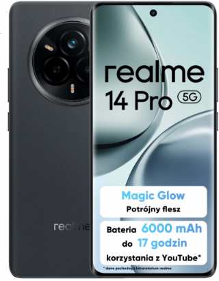 Obrázok realme 14 Pro 5G 12GB/512GB Suede Grey hodnotenie