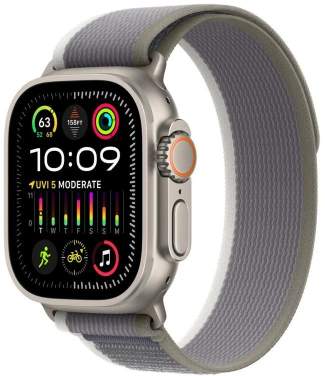 Apple Watch Ultra 2 49mm titanové pouzdro se zeleno-šedým trailovým tahem M/L MRF43CS/A recenze