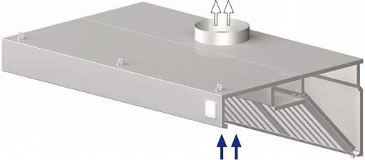 STALGAST Nástěnná digestoř šikmá 3800x700x450 mm recenze