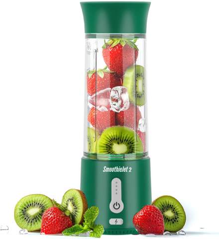 SmoothieJet 2 přenosný USB Smoothie mixér 500 ml Olivová recenze