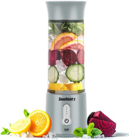 SmoothieJet 2 přenosný USB Smoothie mixér 500 ml Šedá recenze