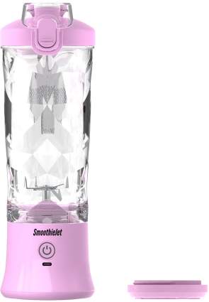 SmoothieJet přenosný USB smoothie 600 ml voděodolný Růžová recenze