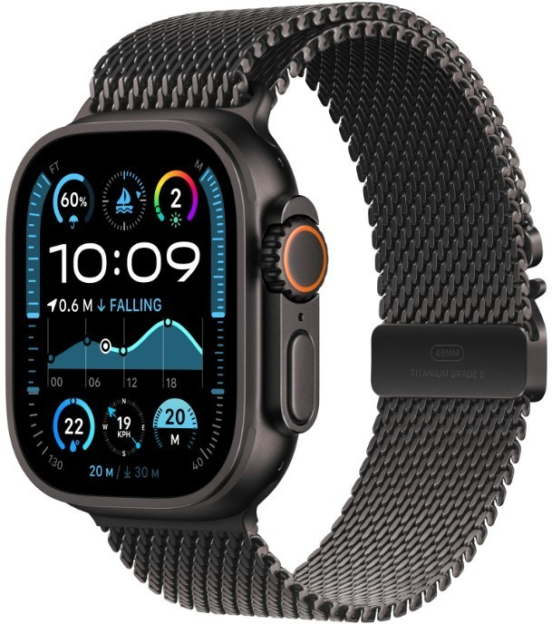 Apple Watch Ultra 2 GPS + Cellular 49mm ium Case | ium Milanese Loop – L MX5V3WB/A recenze