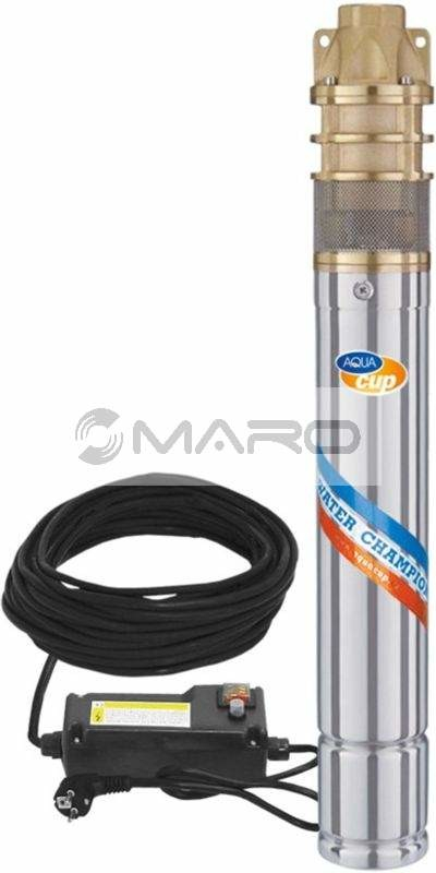 Aquacup 3″ SIGI 40/55 230 V 0,75 kW 1″ kabel 20 m + spínací skříň 15899 recenze