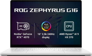 Fotografie Asus Rog Zephyrus G16 GA605WI-NEBULA016W  recenzía