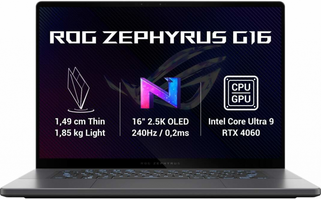 Asus Rog Zephyrus G16 GU605MV-NEBULA082W recenze