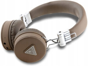 Fotografie Guess PU Grained Triangle Logo ENC BT 5.3 Brown recenzía