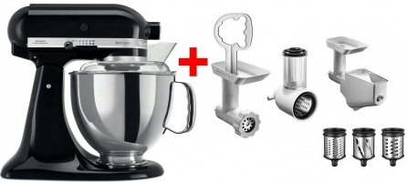 Obrázok KitchenAid Artisan 5KSM175PSEOB + 5KSM2FPPC hodnotenie