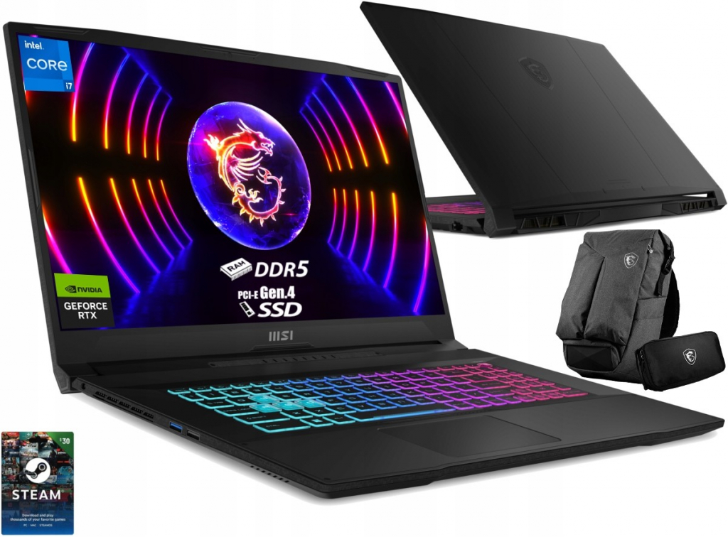 MSI Katana 17 B13VGK-856XPL recenze