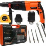 Příklepová vrtačka 2650W SDS+, vrtací kladivo, 2 hlavice, Kraft&Dele KD1690 recenze