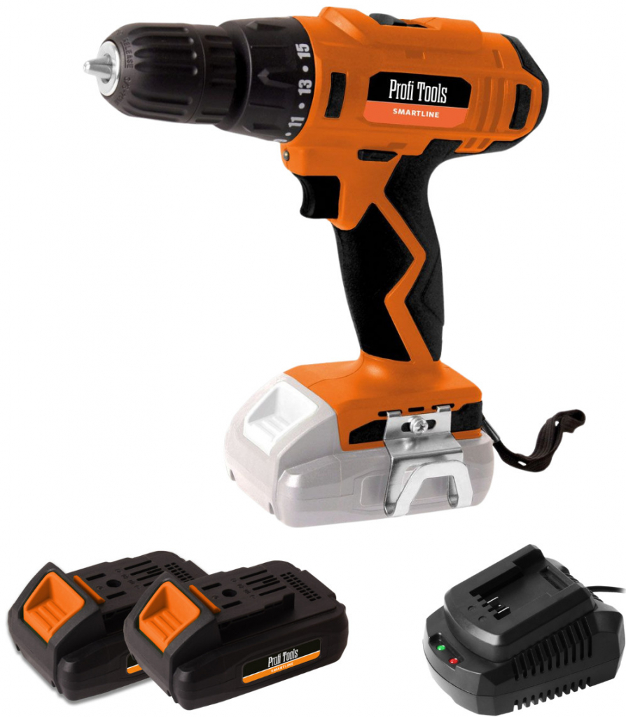 Profi Tools J0Z-KT07-18 SET (2 x aku baterie 2Ah 20V + rychlonabíječka) recenze