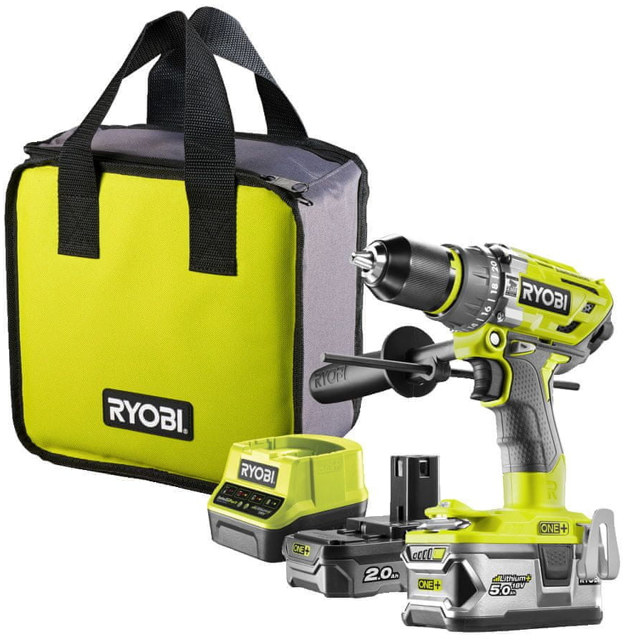 RYOBI R18PD7-252S + 5.0Ah + 2.0Ah recenze